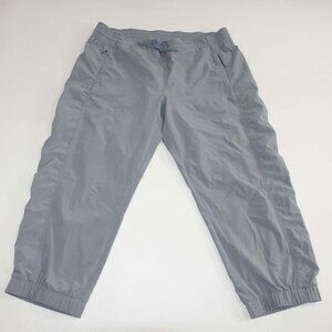 Athleta Women's La Viva Capri Pants Size 16 Gray 23.5" Inseam Elastic Waist